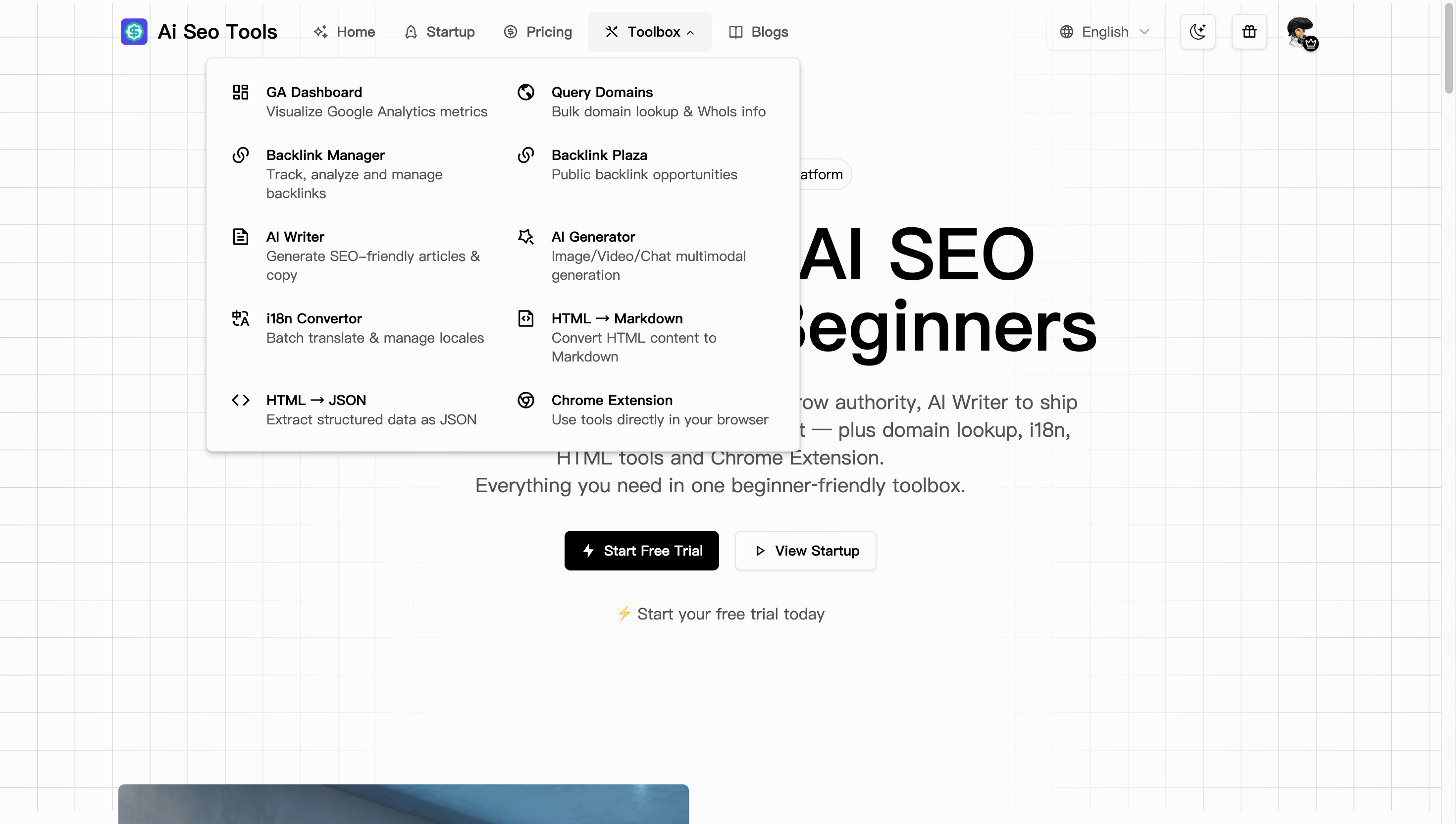 AI SEO Tools for Startup - Screenshot 3 preview