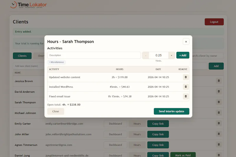 TimeLokator screenshot 4