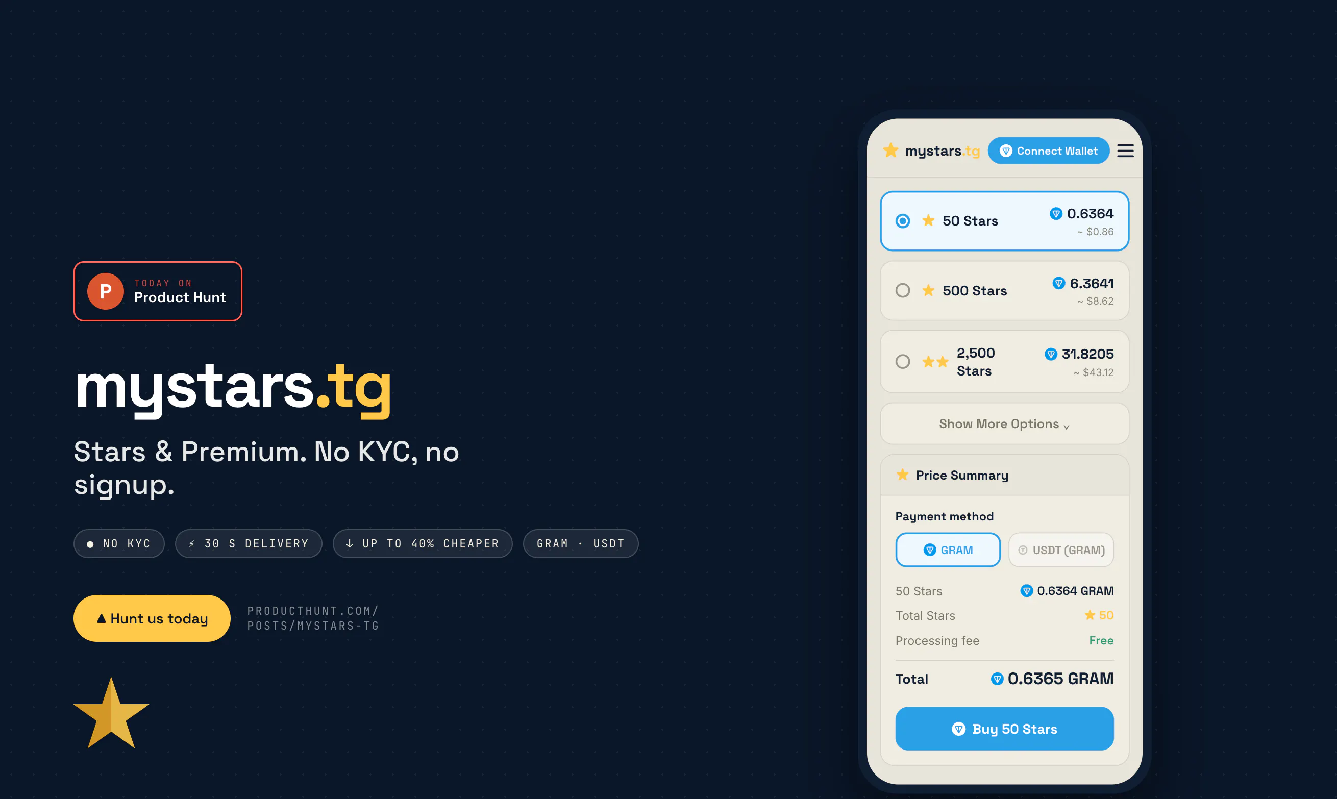 Buy Telegram Stars - Up to 40% Cheaper gallery image