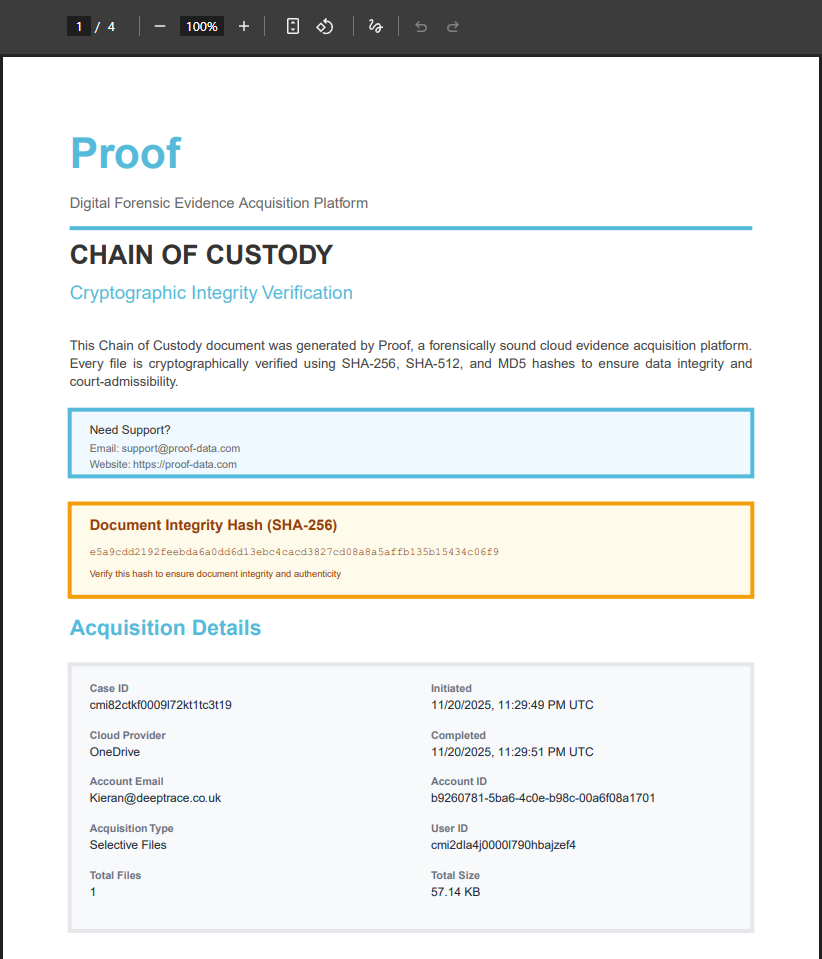 Proof - Screenshot 5 showing product features and functionality