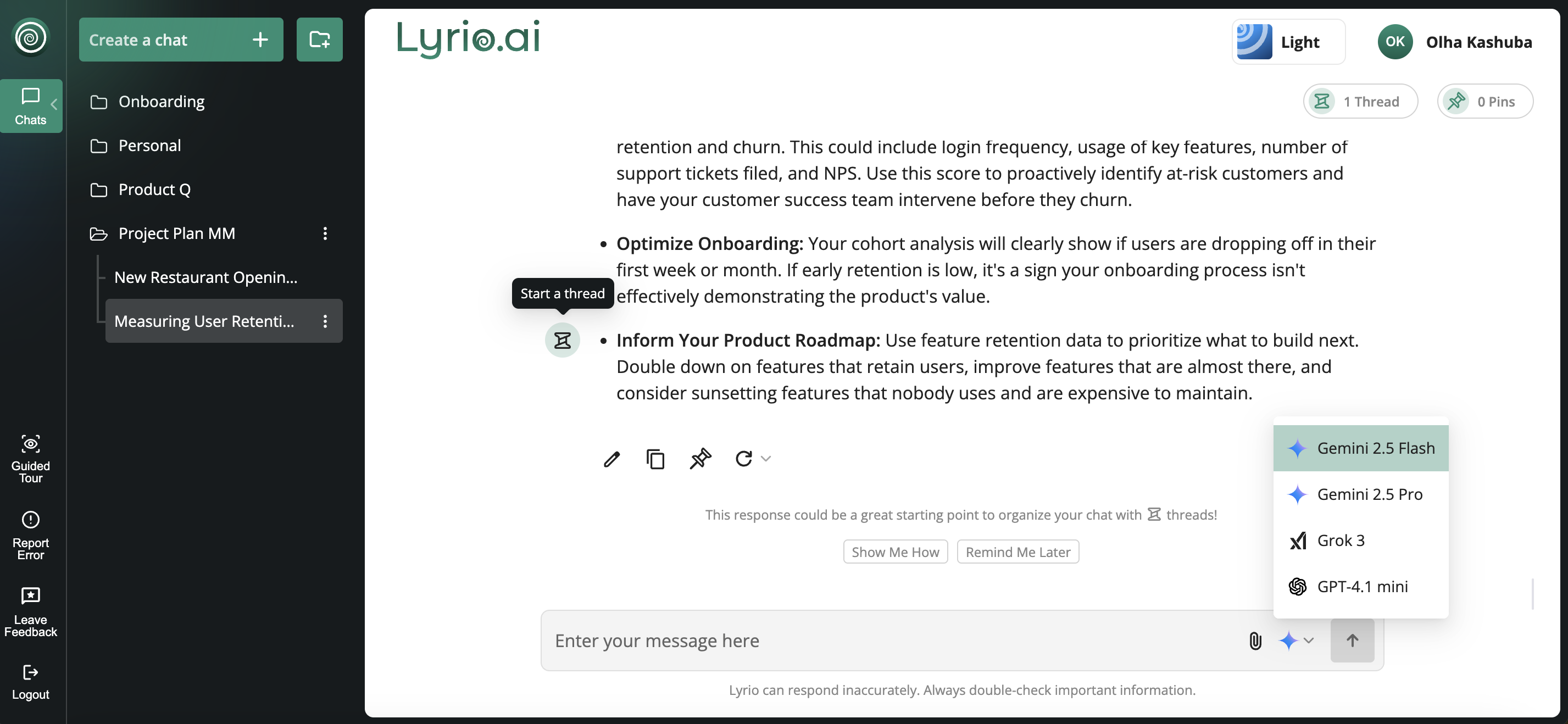 Lyrio.ai - Il tuo assistente personale organizzato ai media 5