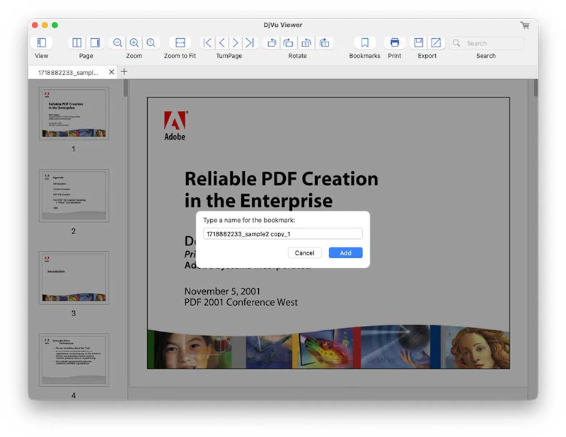 Enolsoft DjVu Viewer screenshot 4