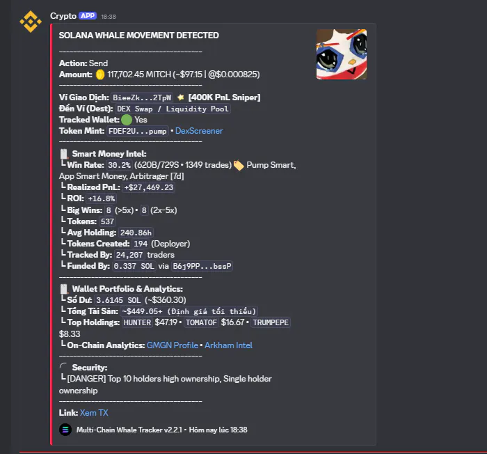 WhaleTracker Bot gallery image