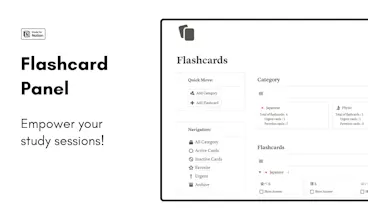 Flashcard Panel gallery image