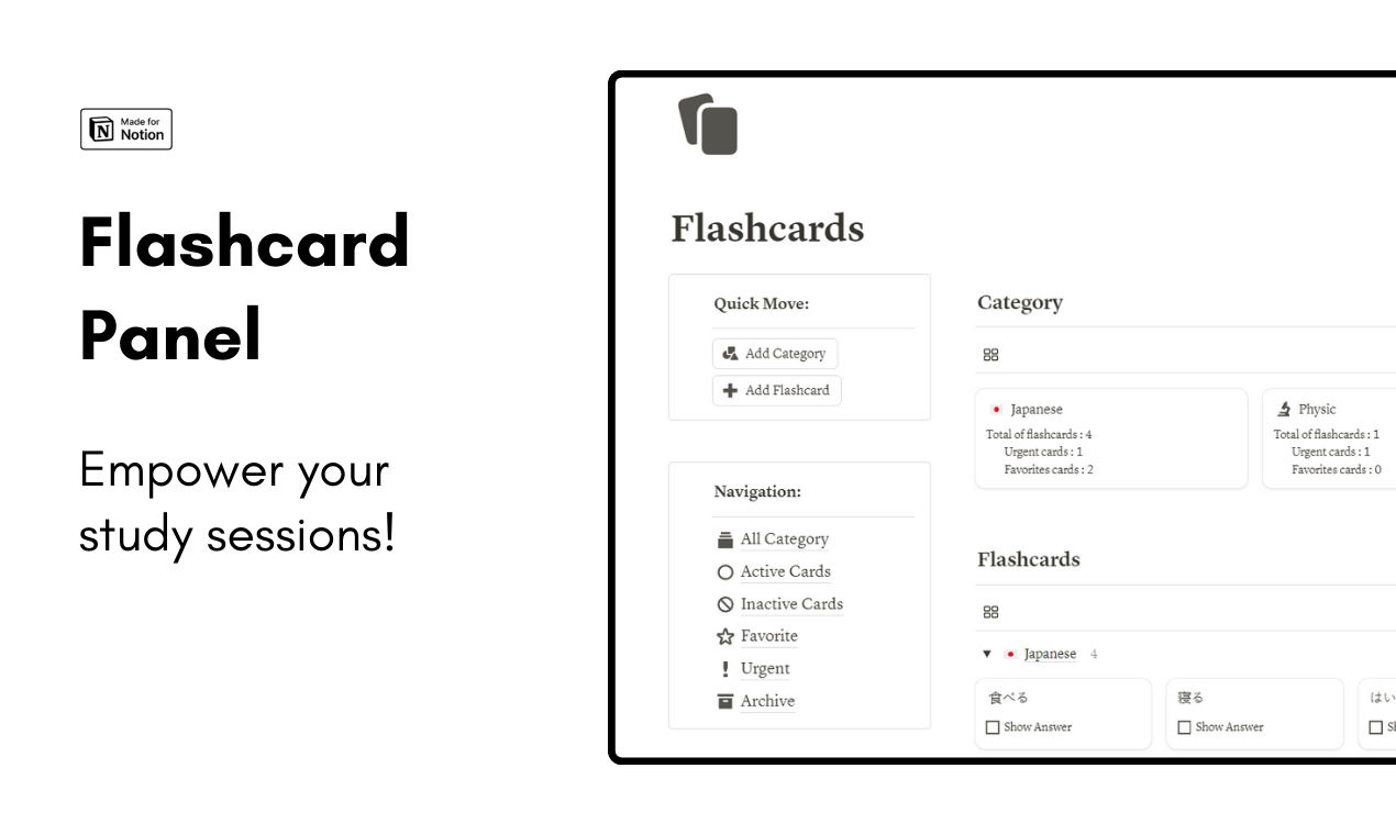 Bảng điều khiển Flashcard media 1