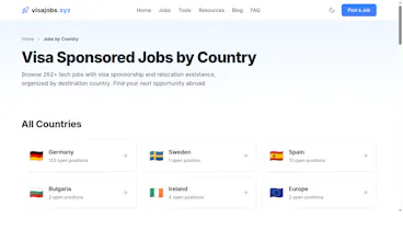 VisaJobs - Visa-Sponsored Tech Jobs gallery image