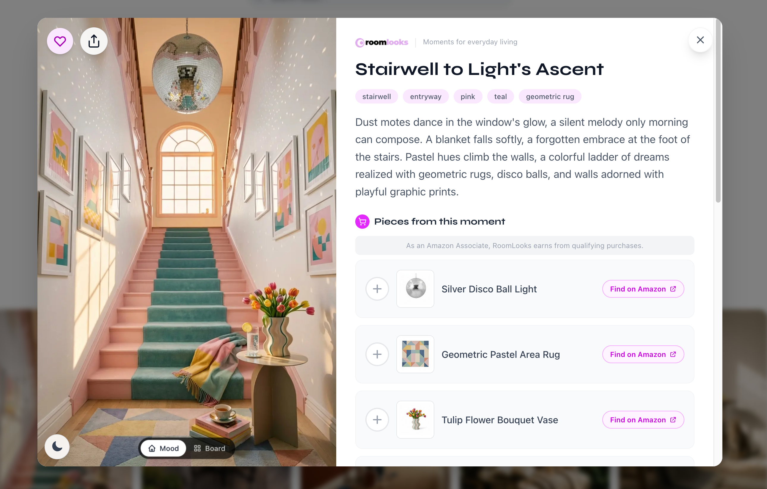 RoomLooks - Screenshot 2 showing product features and functionality