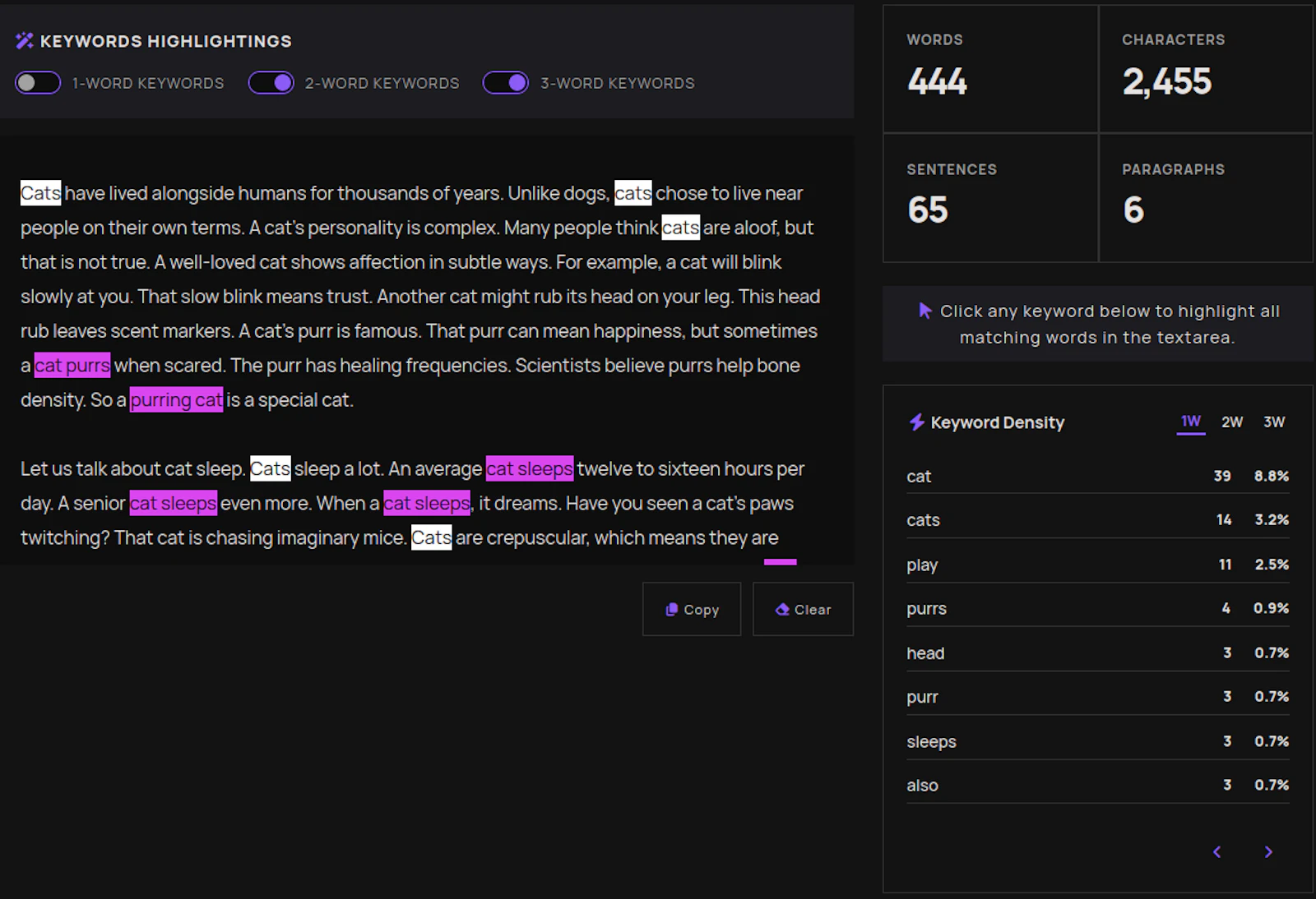 CleanWordCount screenshot 1