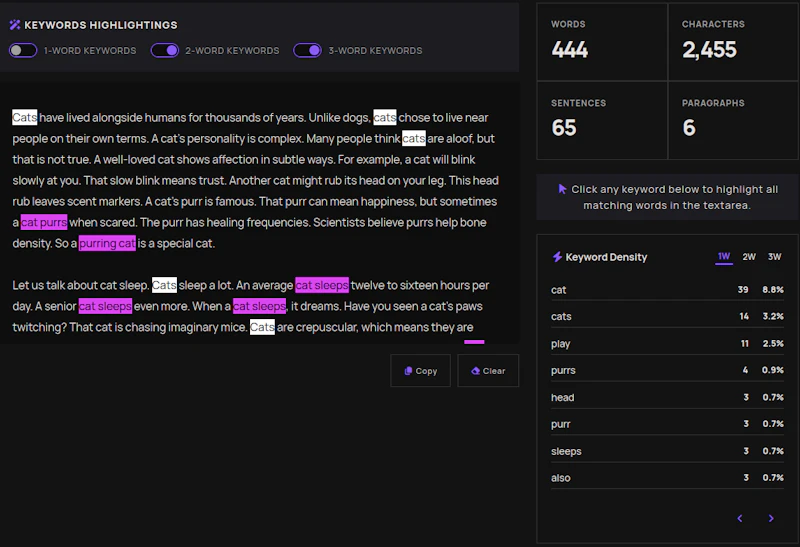 CleanWordCount screenshot 1
