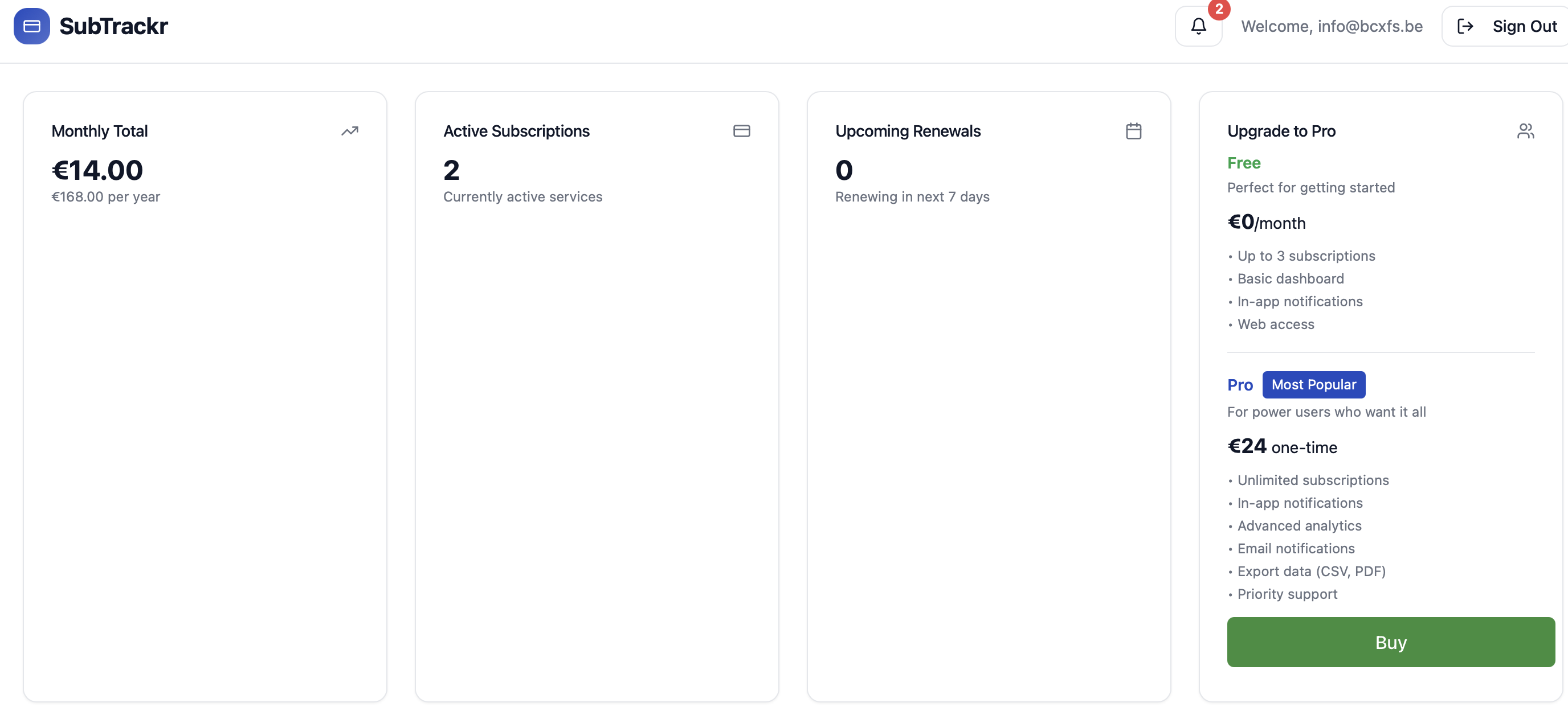 SubTrackr gallery image