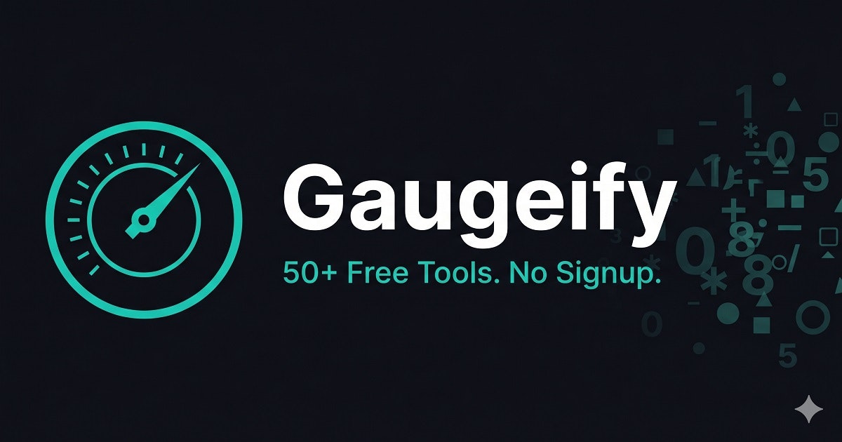 Gaugeify Free Online Tools & Calculators gallery image
