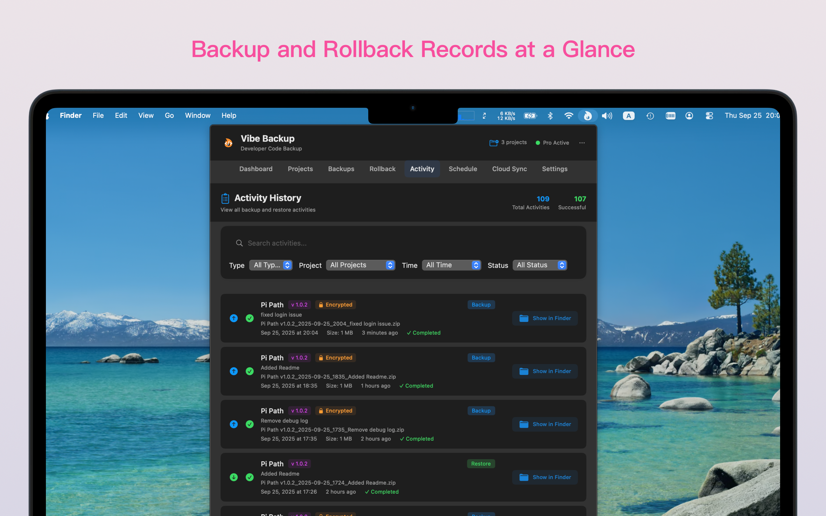 Média Backup de l'ambiance - Vibe codage Easy Backup 8