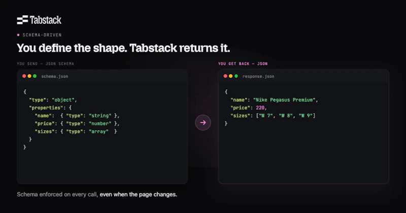 Tabstack Structured Extraction screenshot 4