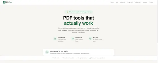 PDFree — Free PDF Tools, No Limits gallery image