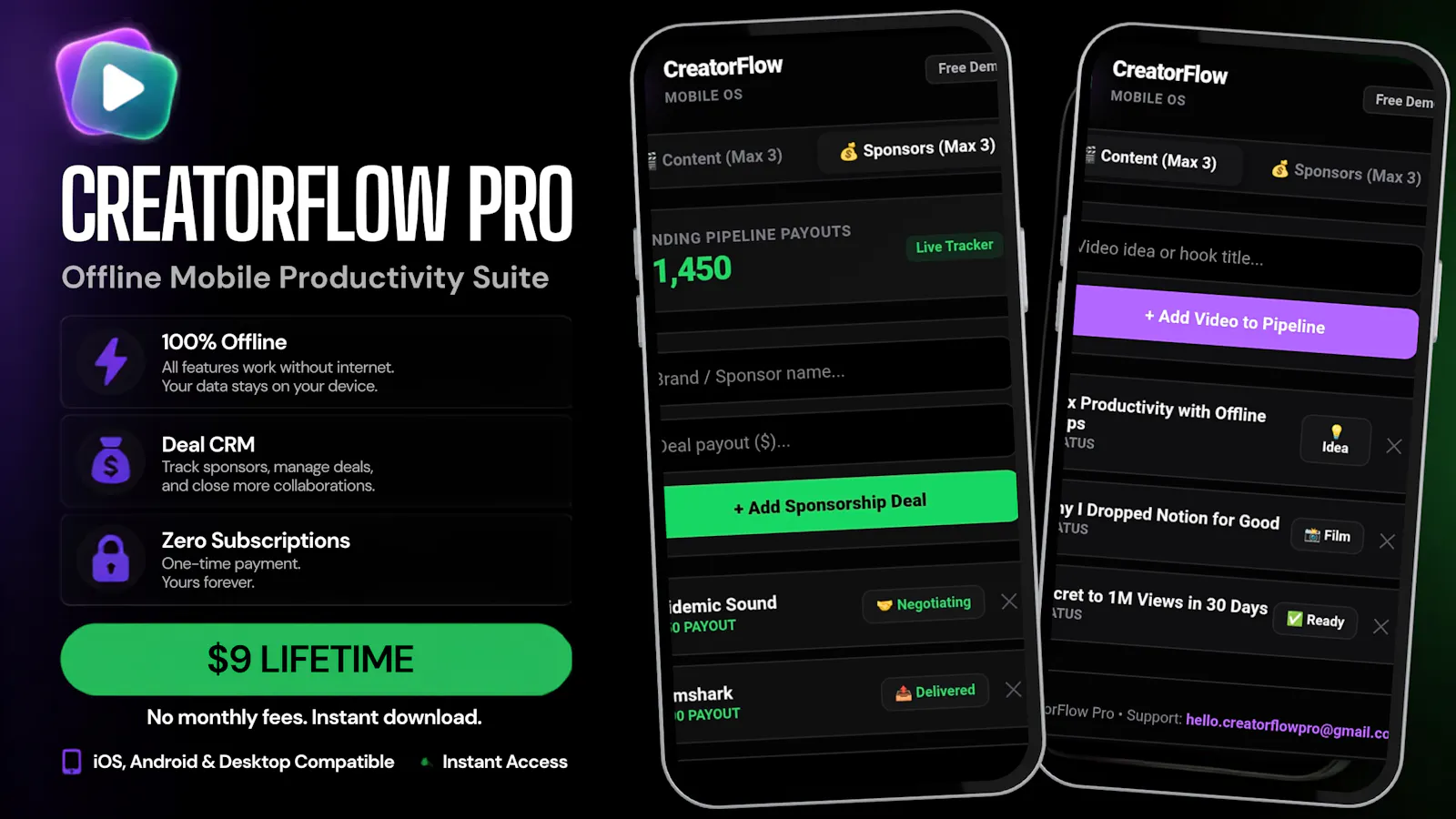 CreatorFlow Pro screenshot 1