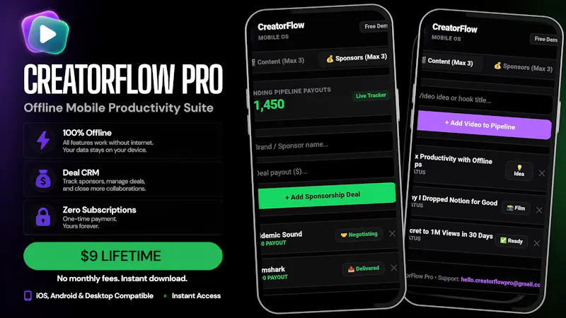 CreatorFlow Pro screenshot 1