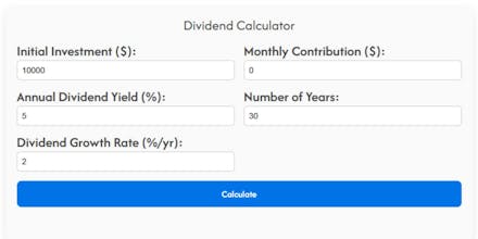 The Simple Dividend Calculator gallery image