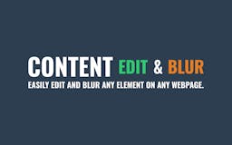Content Edit & Blur (Browser Extension) media 3