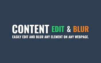 Content Edit & Blur (Browser Extension) gallery image