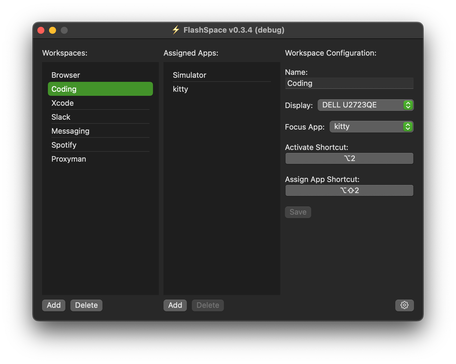 Flashespace - Blazing Fast Virtual Workspace Manager voor MacOS! media 1
