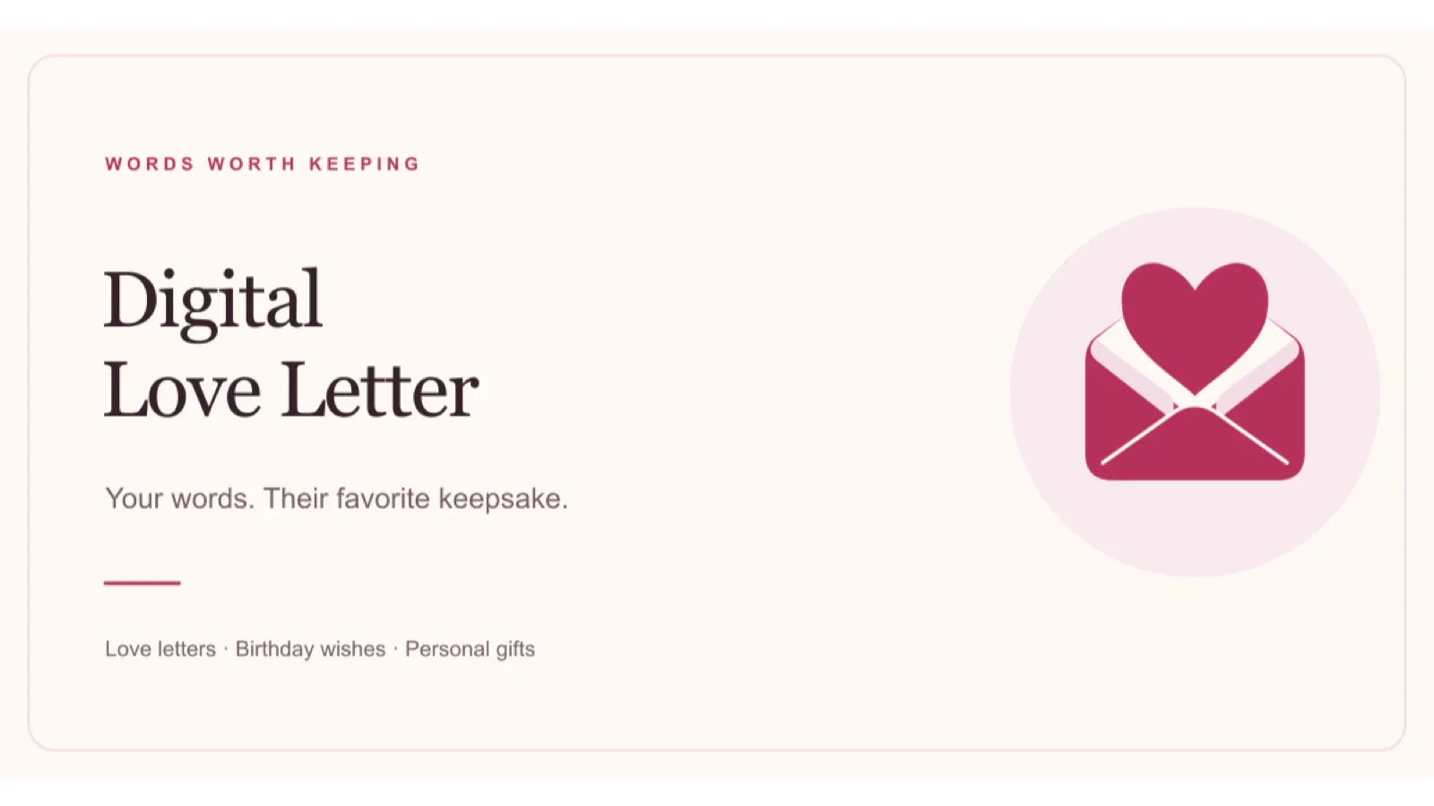 Digital Love Letter gallery image