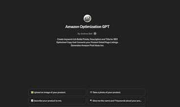 Amazon Optimization GPT gallery image