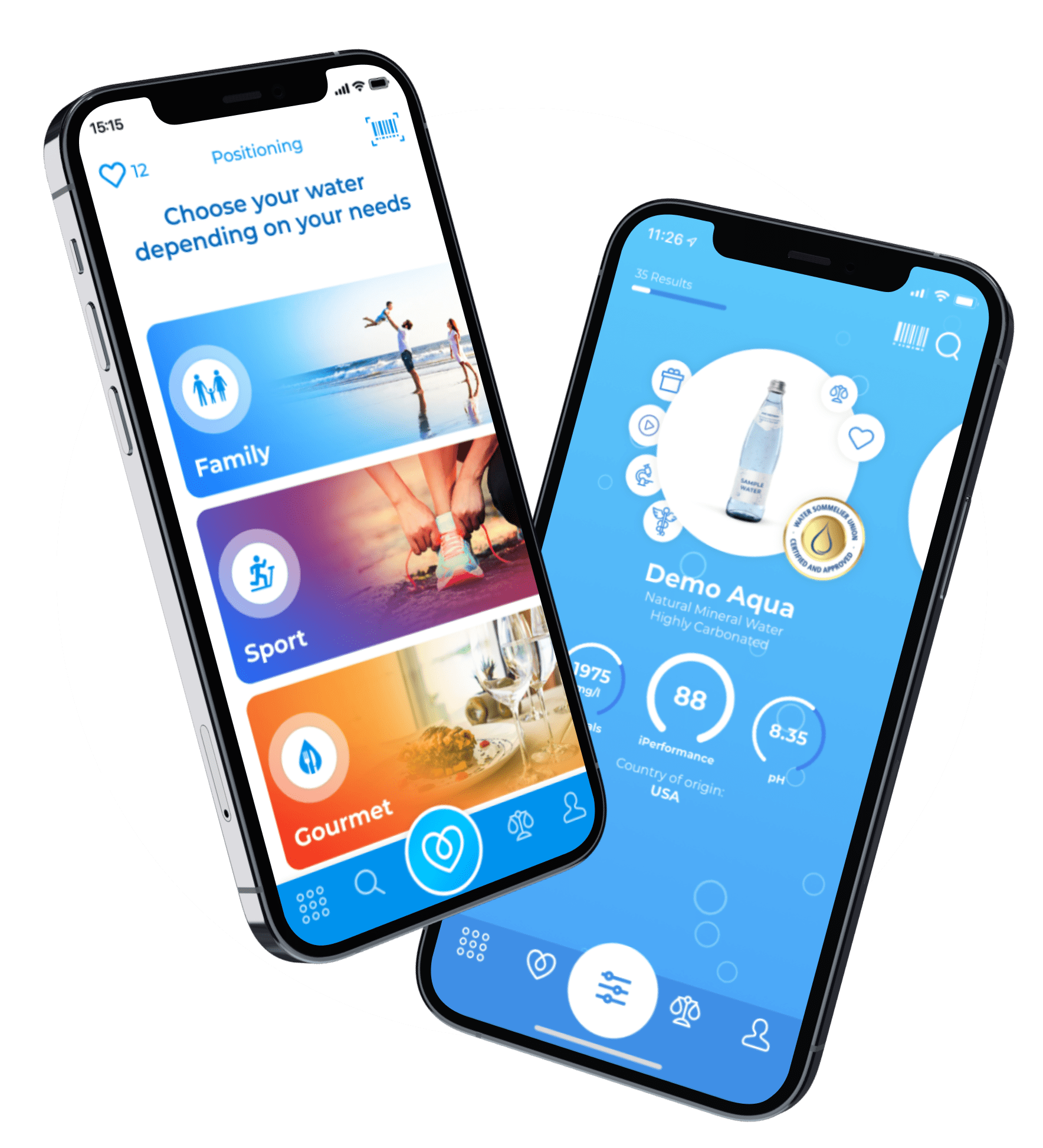 Pickaqua - 'S werelds eerste waterkeuze app media 4