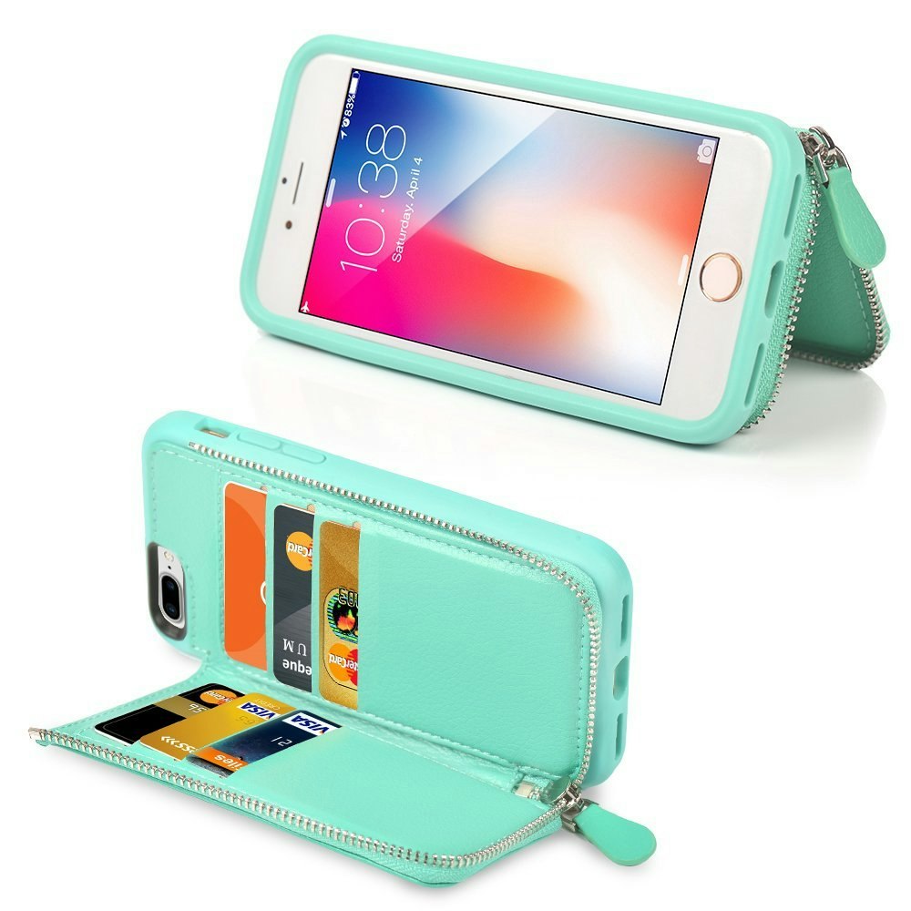 Phone case with zipper wallet gallery image