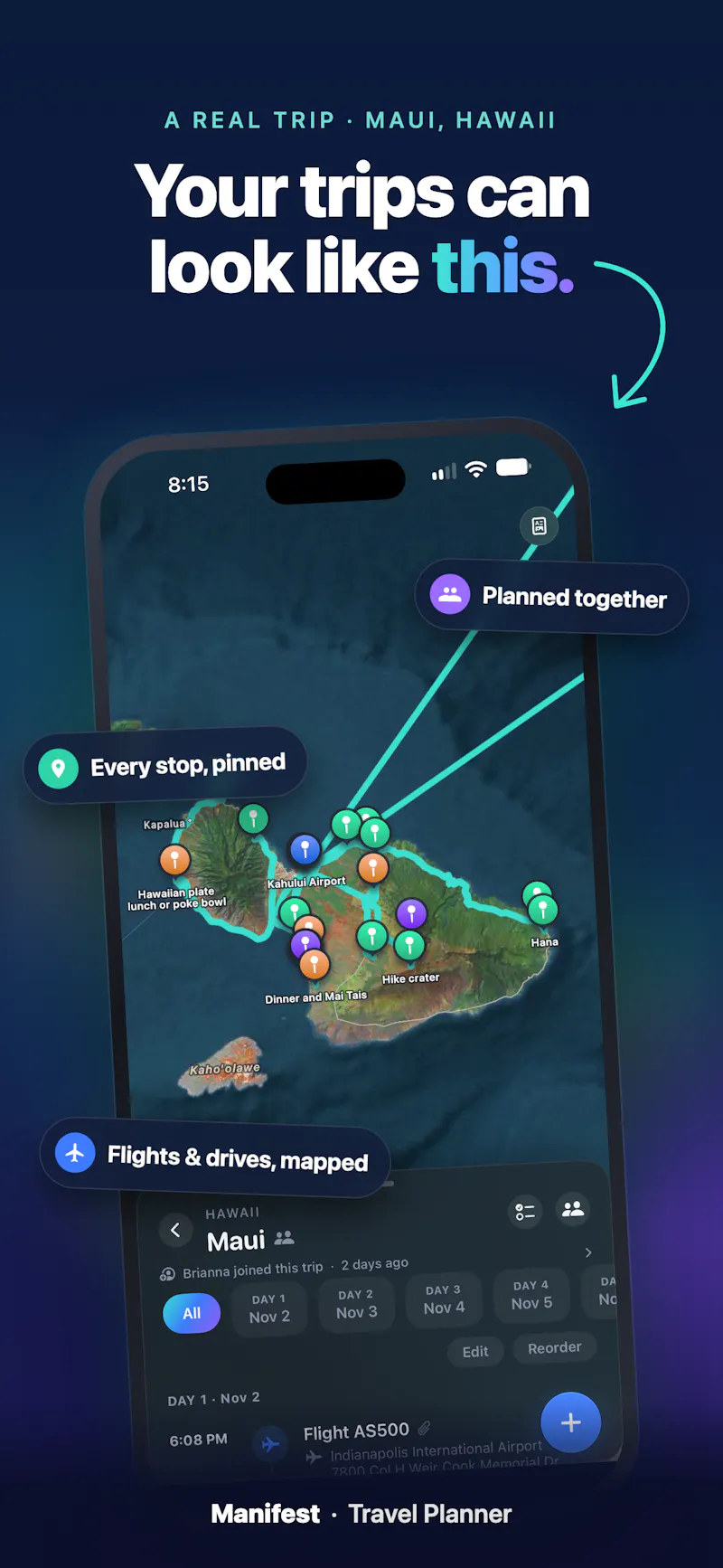 Manifest - Travel Planner screenshot 1