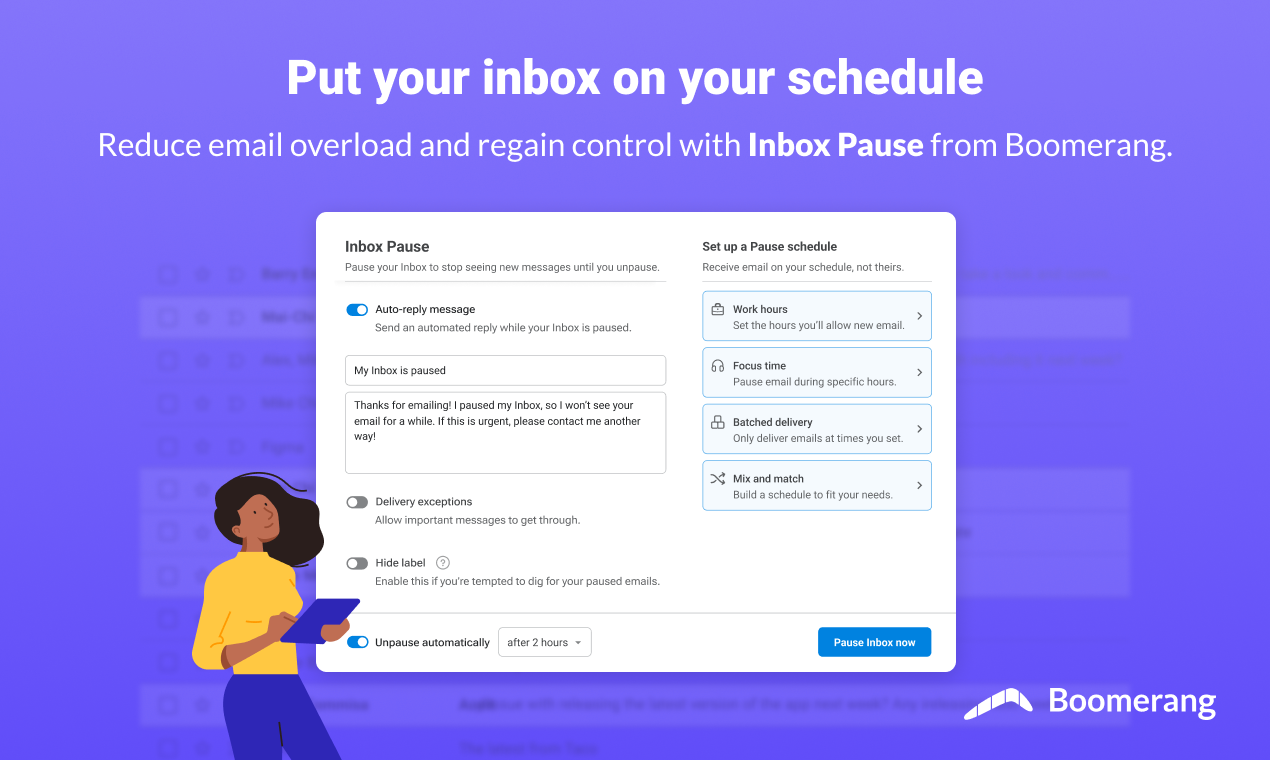 Pause de réception 2.0 par Boomerang media 2