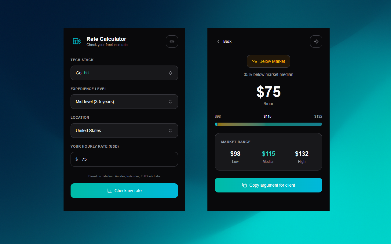 Freelance Rate Calculator gallery image