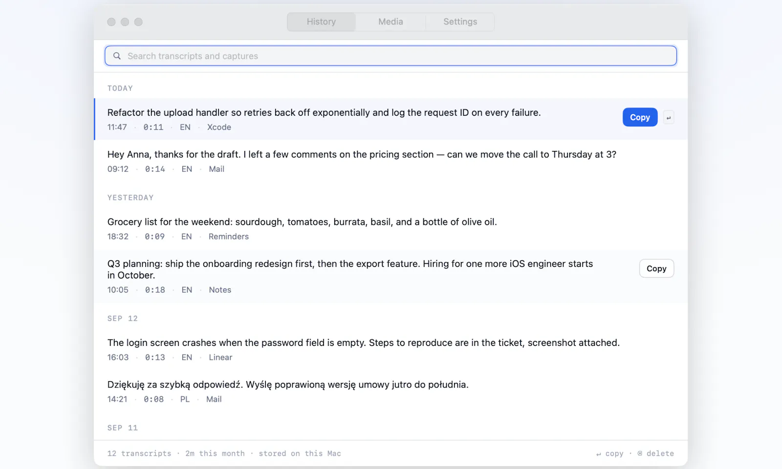 Szept screenshot 4