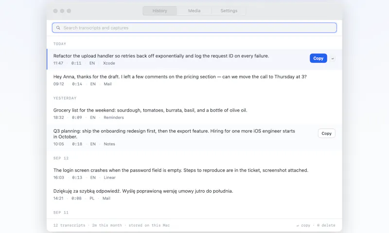 Szept screenshot 4