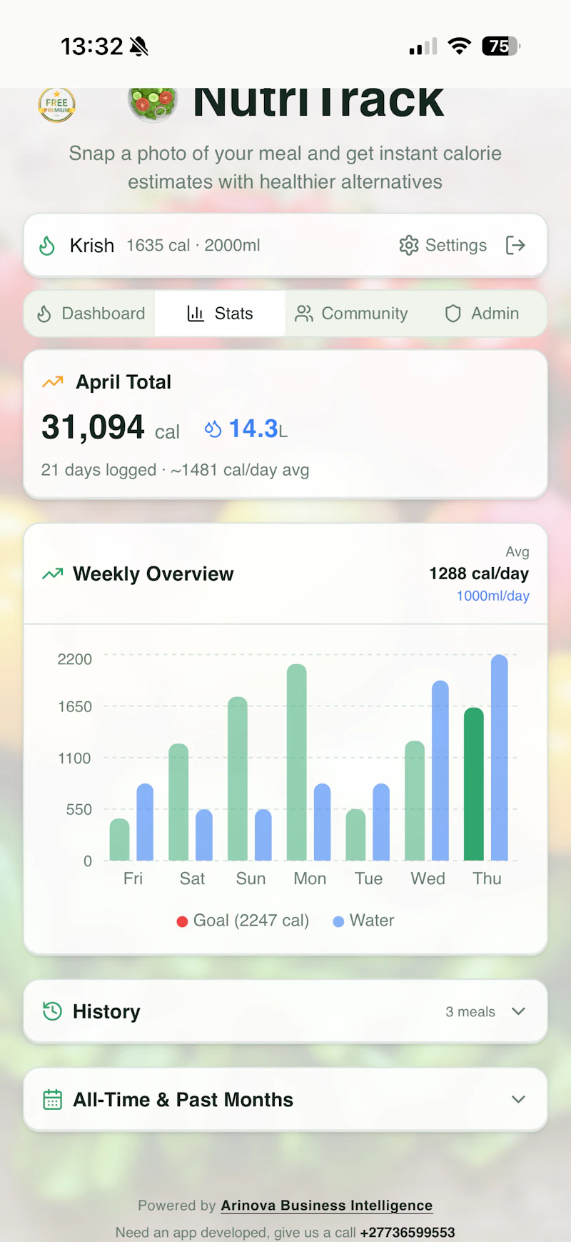 NutriTrack screenshot 3