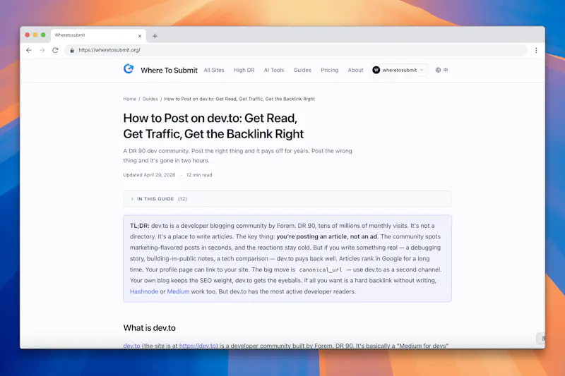 Where To Submit screenshot 6