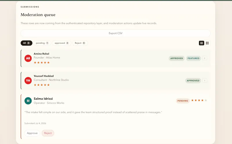 Testimonialy screenshot 5