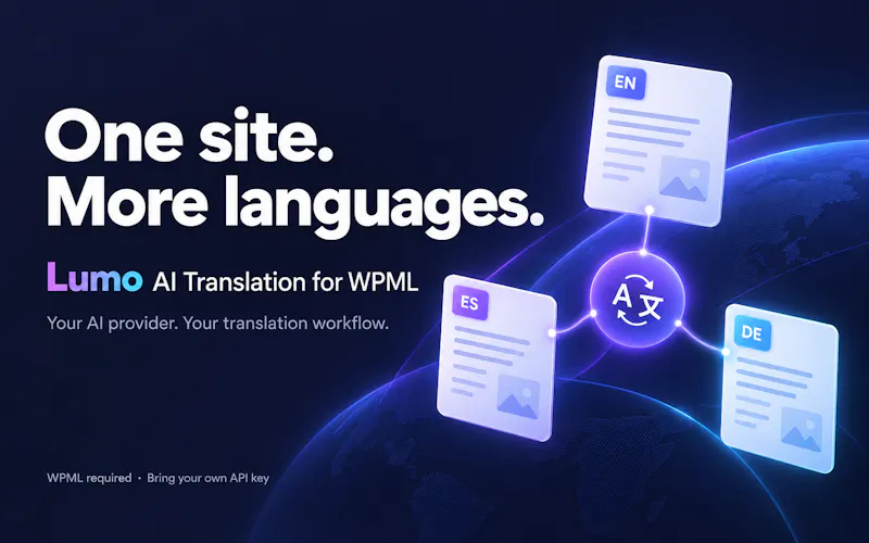 Lumo AI Translation for WPML screenshot 1