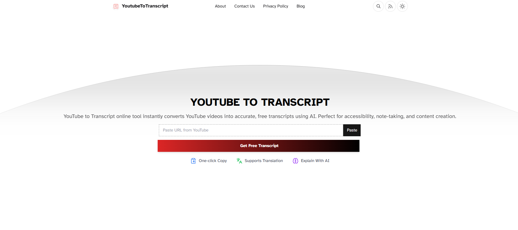 Youtube To Transcript media 1