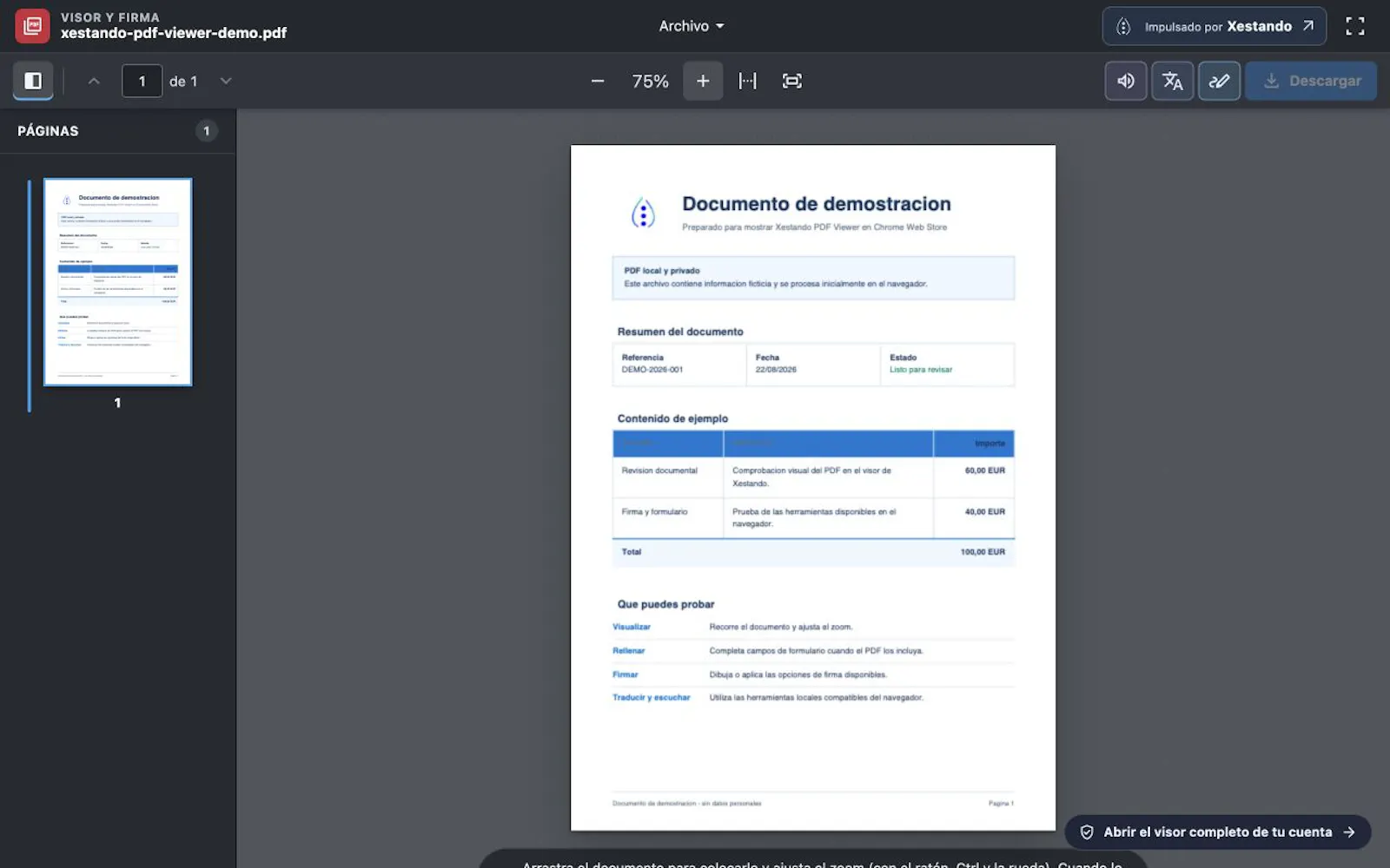 Xestando PDF Viewer screenshot 4