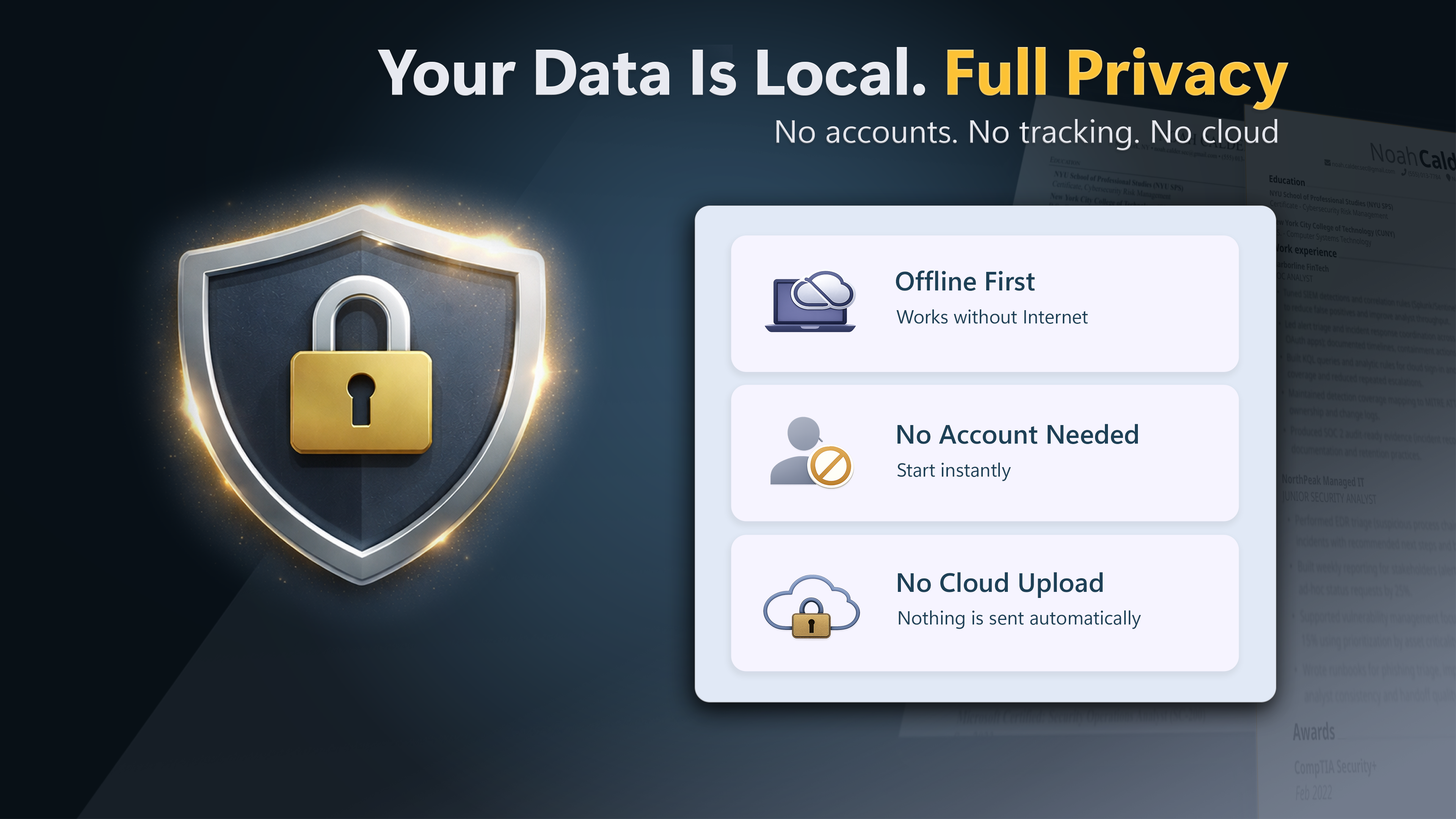 Resumy - Offline CV Builder with ATS gallery image