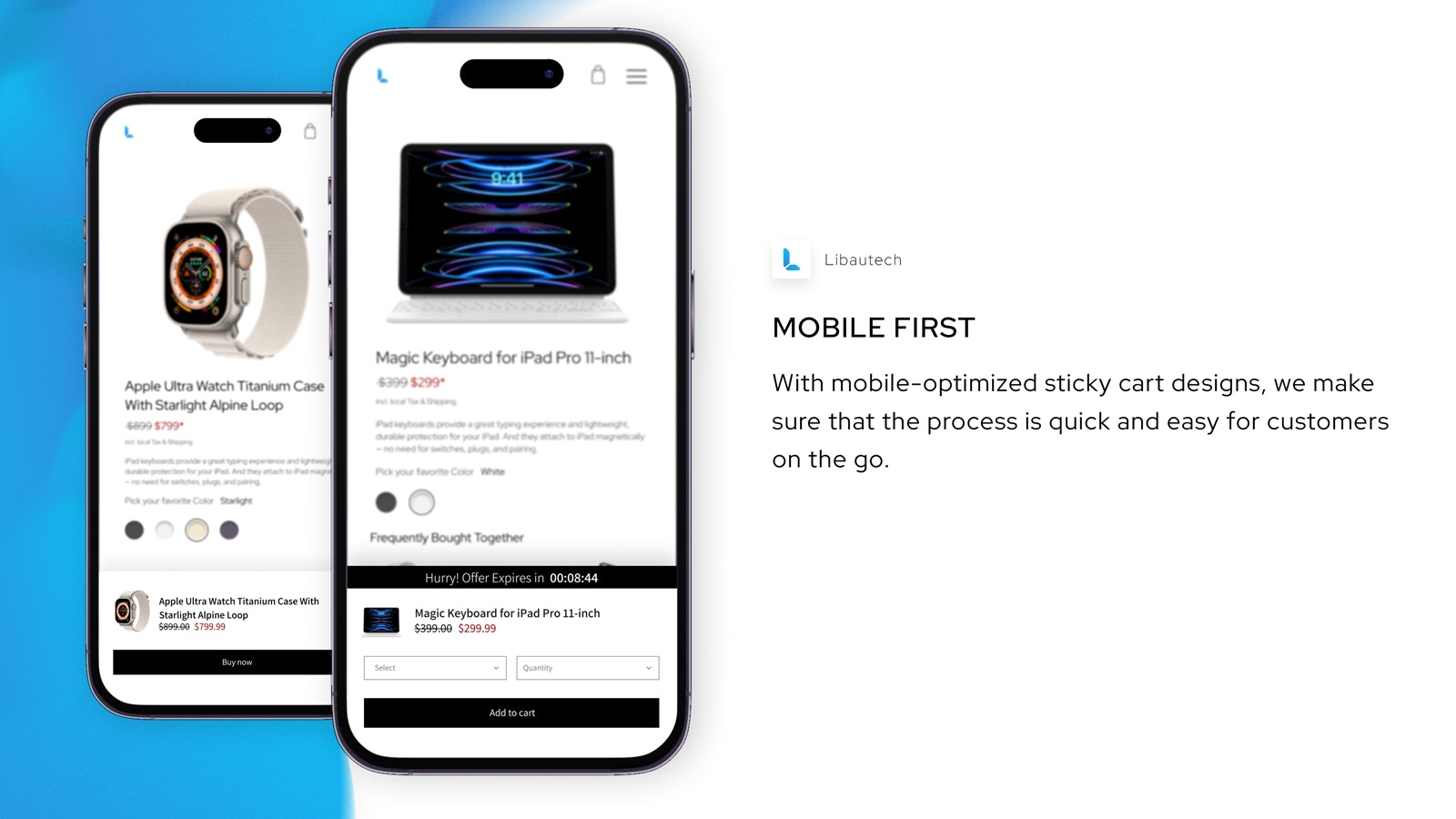 스티커 카트에 추가 - Shopify 앱 - 카트에 끈적 끈적한 추가 또는 방문자에게 지금 바 구매 미디어 5