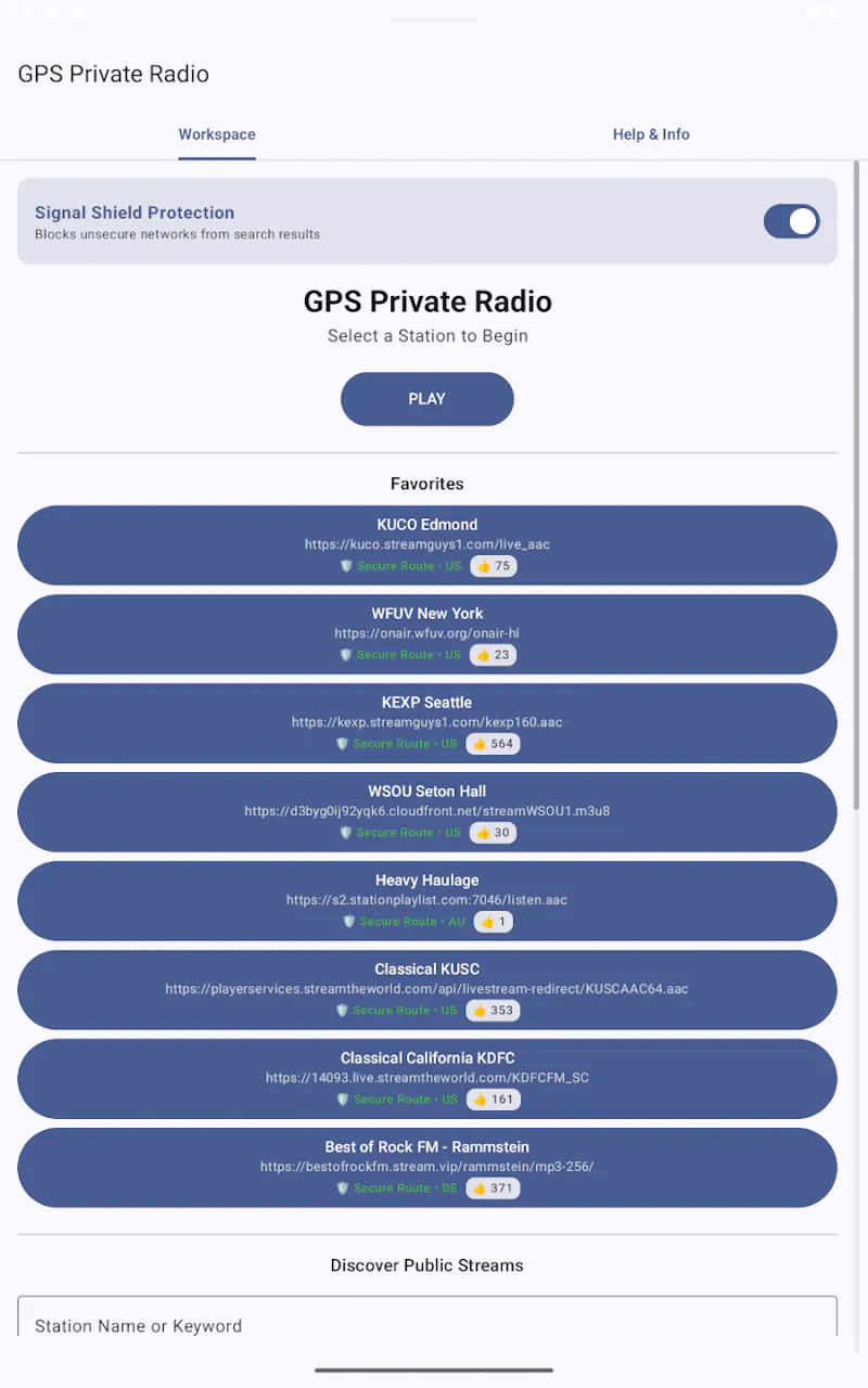 GPS Radio: Private Streamer screenshot 3