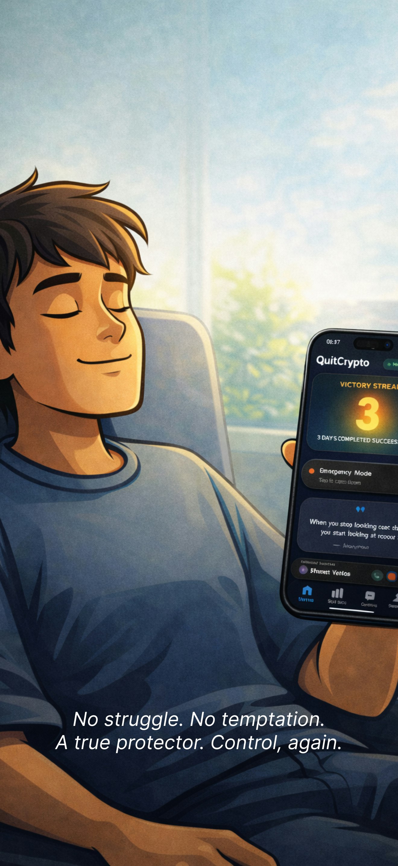 QuitCrypto - Block Trading - Screenshot 4 showing product features and functionality