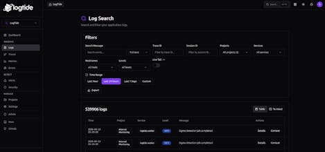 LogTide gallery image