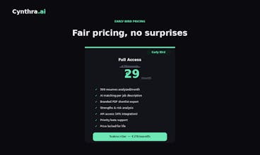Cynthra.ai — CV Scorer by AI gallery image
