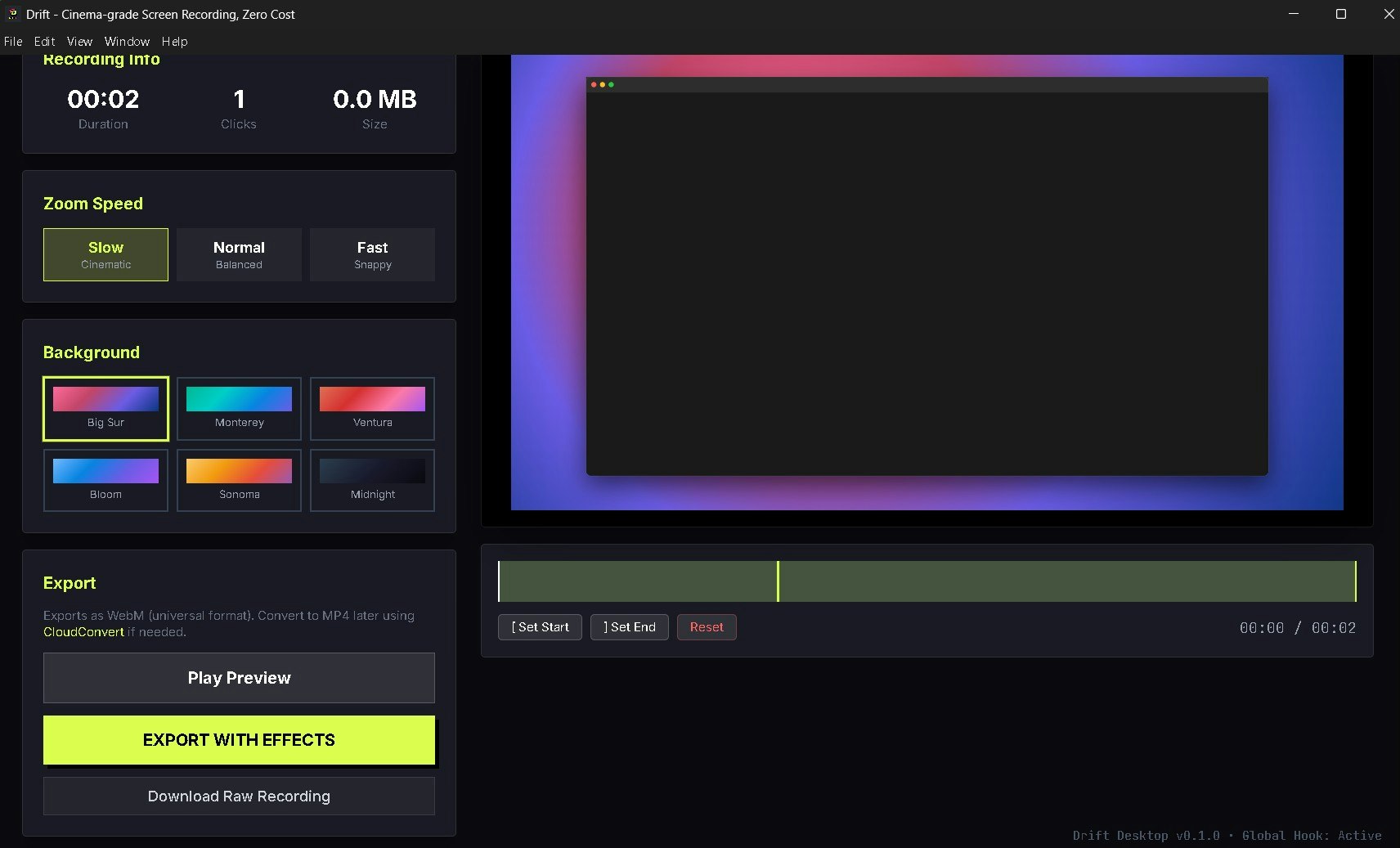 Drift - Screenshot 3 showing product features and functionality