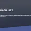 MVP Launch List