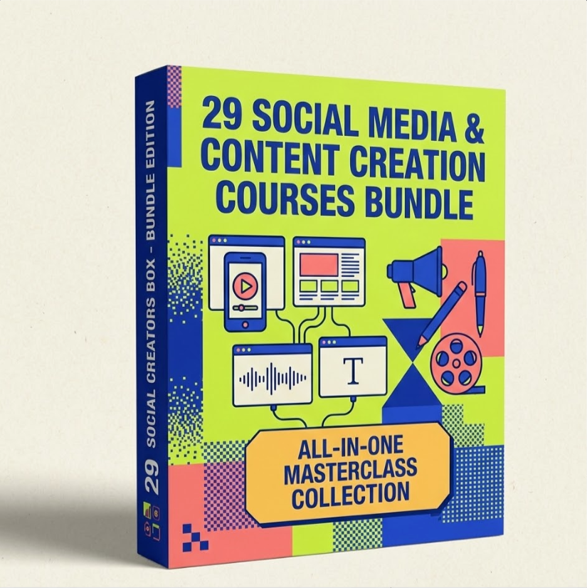 Social Media & Content Creation Courses - Product Hunt launch logo and brand identity