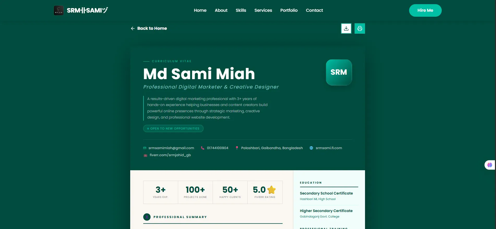 My Personal Portfolio Website SRM卝SAMIヅ gallery image