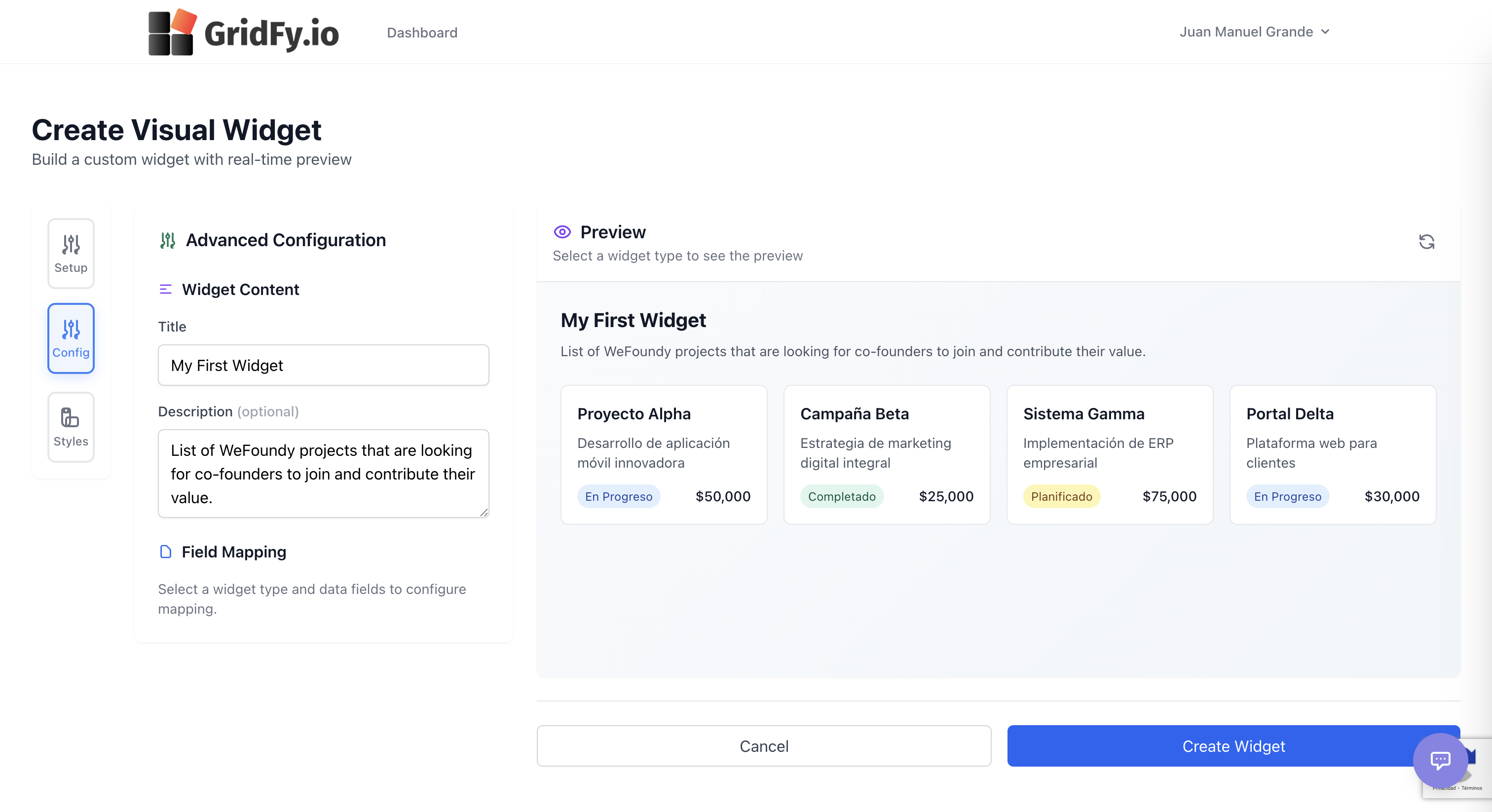 Gridfy.io - Screenshot 3 showing product features and functionality